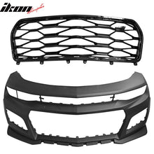 Load image into Gallery viewer, 2016-2018 Chevy Camaro ZL1 Style Front Bumper + DRL Fog Lights Pair