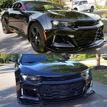 Load image into Gallery viewer, 2016-2018 Chevrolet Camaro ZL1 Black Front Bumper w/ Lip &amp; Grille PP