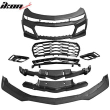 Load image into Gallery viewer, 2016-2018 Chevrolet Camaro ZL1 Black Front Bumper w/ Lip &amp; Grille PP