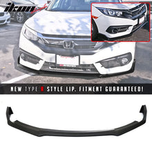 Load image into Gallery viewer, 2016-2018 Honda Civic 10th Non-Si Type R Front Bumper Lip Spoiler PU