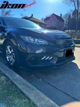 Load image into Gallery viewer, 2016-2018 Honda Civic IKON GT Style Unpainted Front Lip Splitter PU