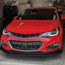 Load image into Gallery viewer, 2016-2019 Chevy Cruze RS Front Lip OEM Style Unpainted Black Car Lip P