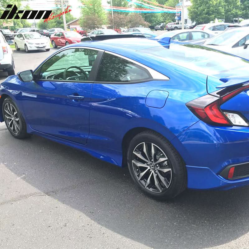 2016-2020 Honda Civic Coupe HFP Style Unpainted 2PCS Side Skirts PU