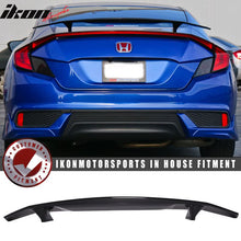 Load image into Gallery viewer, 2016-2020 Honda Civic IKON Type A Gloosy Black Rear Spoiler Wing ABS