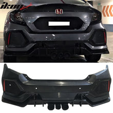 Load image into Gallery viewer, 2016-2021 Honda Civic 10th-Gen CTR Rear Bumper Cover Type R Black  PP