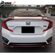 Load image into Gallery viewer, 2016-2021 Honda Civic IKON Type A Primer Black Rear Spoiler Wing ABS