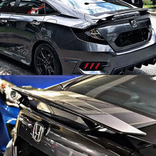 Load image into Gallery viewer, 2016-2021 Honda Civic Sedan IKON Style Matte Black Rear Spoiler Wing