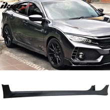 Load image into Gallery viewer, 2016-2021 Honda Civic Sedan HFP Style Unpainted Black Side Skirts PP