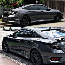 Load image into Gallery viewer, 2016-2021 Honda Civic Sedan HFP Style Unpainted Black Side Skirts PP