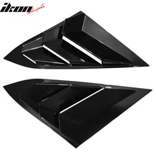 Load image into Gallery viewer, 2016-2021 Honda Civic Sedan Gloss Black Rear Side Window Louver