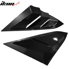 Load image into Gallery viewer, 2016-2021 Honda Civic Sedan Gloss Black Rear Side Window Louver