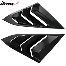 Load image into Gallery viewer, 2016-2021 Honda Civic Sedan Gloss Black Rear Side Window Louver