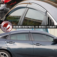 Load image into Gallery viewer, 2016-2021 Honda Civic OE/Factory Style Window Visors w/ Chrome Trim PC