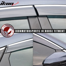 Load image into Gallery viewer, 2016-2021 Honda Civic OE/Factory Style Window Visors w/ Chrome Trim PC