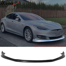 Load image into Gallery viewer, 2016-2021 Tesla Model S MDA Style Unpainted Black Front Bumper Lip PU