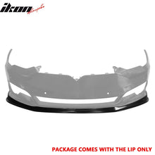 Load image into Gallery viewer, 2016-2021 Tesla Model S MDA Style Unpainted Black Front Bumper Lip PU