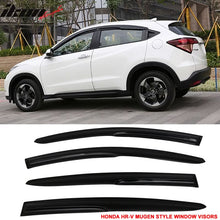 Load image into Gallery viewer, 2016-2022 Honda HRV Window Visor Mugen Style Smoke Tinted Acrylic