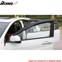 Load image into Gallery viewer, 2016-2022 Honda HRV Window Visor Mugen Style Smoke Tinted Acrylic