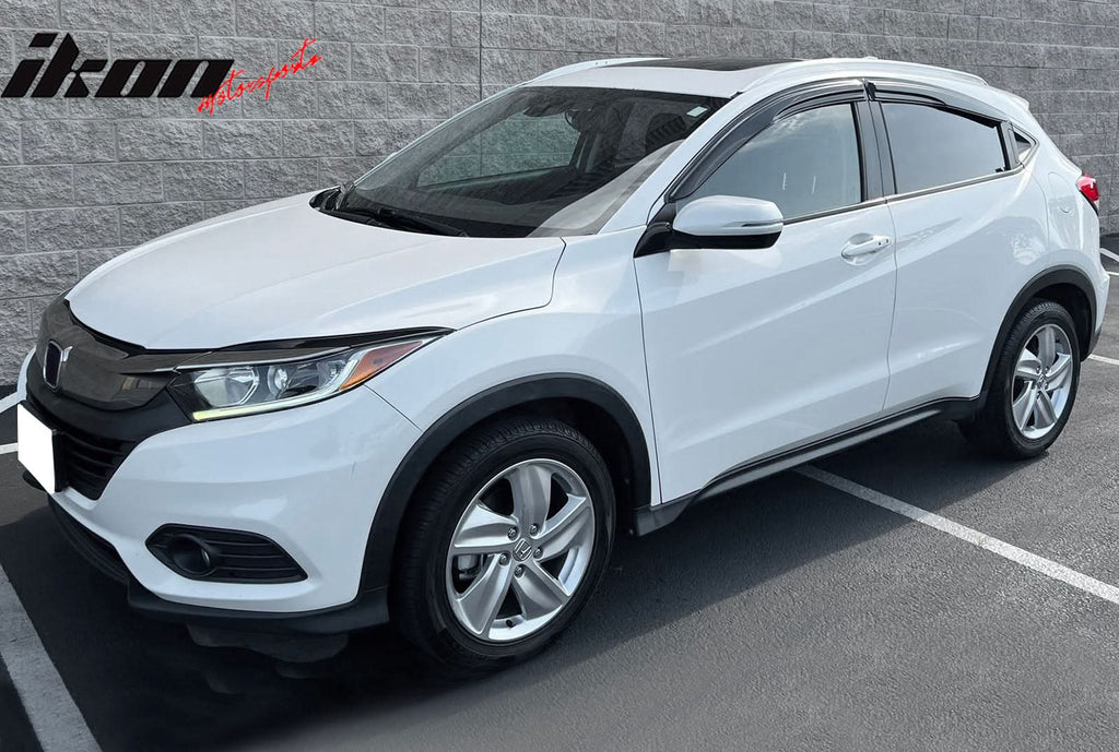 2016-2022 Honda HRV Window Visor Mugen Style Smoke Tinted Acrylic