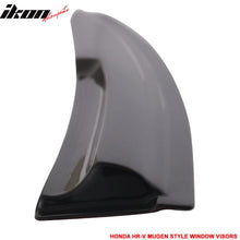 Load image into Gallery viewer, 2016-2022 Honda HRV Window Visor Mugen Style Smoke Tinted Acrylic