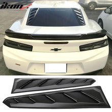 Load image into Gallery viewer, 2016-2024 Chevy Camaro Black Rear Window Louvers Pair ABS