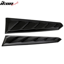 Load image into Gallery viewer, 2016-2024 Chevy Camaro Black Rear Window Louvers Pair ABS