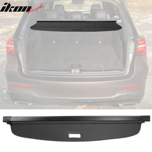 Load image into Gallery viewer, 2016-2022 Benz GLC 4DR Black Rear Trunk Cargo Cover PVC Aluminum Rod