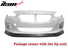 Load image into Gallery viewer, 2017-2019 Subaru Impreza CS Style Front Bumper Lip Chin Unpainted PU