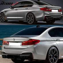 Load image into Gallery viewer, 2017-2020 BMW 5 Series G30 Rear Bumper Lip Diffuser Quad Outlets