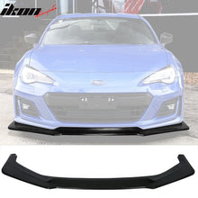 Load image into Gallery viewer, 2017-2020 Subaru BRZ IKON V6 Style Unpainted Black Front Bumper Lip PU