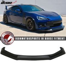 Load image into Gallery viewer, 2017-2020 Subaru BRZ IKON Style Unpainted Black Front Bumper Lip PU