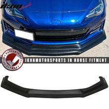 Load image into Gallery viewer, 2017-2020 Subaru BRZ IKON Style Unpainted Black Front Bumper Lip PU