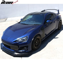 Load image into Gallery viewer, 2017-2020 Subaru BRZ IKON Style Unpainted Black Front Bumper Lip PU