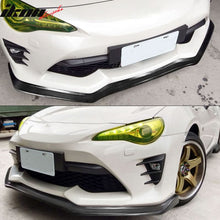 Load image into Gallery viewer, 2017-2020 Toyota 86 CS Style Black Front Bumper Lip Front Winglets PU