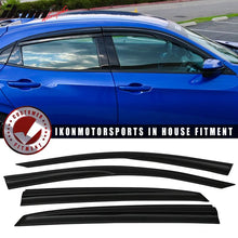 Load image into Gallery viewer, 2017-2021 Honda Civic Hatchback 4PCS Mugen Style Window Visors Acrylic