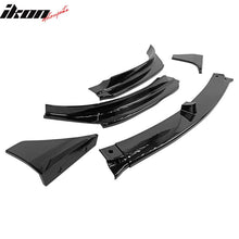 Load image into Gallery viewer, 2017-2023 Tesla Model 3 V Style Gloss Black Front Bumper Lip 5PC PP