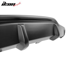 Load image into Gallery viewer, 2017-2023 Tesla Model 3 V Style Rear Diffuser Painted Matte Black ABS