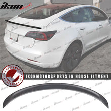 Load image into Gallery viewer, 2017-2023 Tesla Model 3 IKON Style Matte Carbon Fiber Rear Spoiler