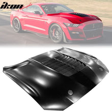 Load image into Gallery viewer, 2018-2023 Ford Mustang Hood GT500 Style Unpainted Car Hood Aluminum
