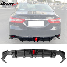 Load image into Gallery viewer, 2018-2024 Toyota Camry LE XLE Gloss Black Rear Bumper Diffuser Lip PP