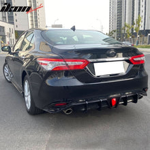 Load image into Gallery viewer, 2018-2024 Toyota Camry LE XLE Gloss Black Rear Bumper Diffuser Lip PP
