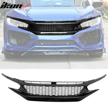 Load image into Gallery viewer, 2019-2021 Honda Civic Gloss Black Honeycomb Front Upper Grille ABS