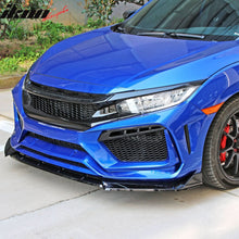 Load image into Gallery viewer, 2019-2021 Honda Civic Gloss Black Honeycomb Front Upper Grille ABS