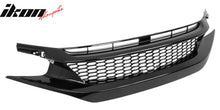 Load image into Gallery viewer, 2019-2021 Honda Civic Gloss Black Honeycomb Front Upper Grille ABS