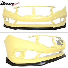 Load image into Gallery viewer, 2019-2021 Honda Civic CS Style Unpainted Front Bumper Lip Spoiler PU