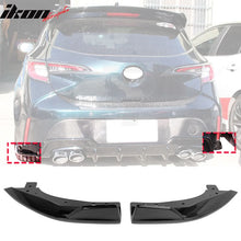 Load image into Gallery viewer, 2019-2022 Toyota Corolla T Style Painted #218 Black Rear Aprons ABS