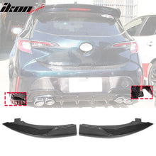Load image into Gallery viewer, 2019-2022 Toyota Corolla E210 Hatchback Unpainted Rear Bumper Splitter