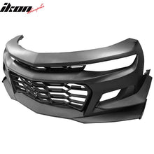 Load image into Gallery viewer, 2019-2024 Chevy Camaro 1LE Style Unpainted Black Front Bumper Guard PP