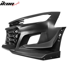 Load image into Gallery viewer, 2019-2024 Chevy Camaro 1LE Style Unpainted Black Front Bumper Guard PP