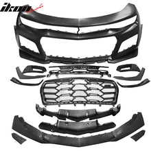 Load image into Gallery viewer, 2019-2024 Chevy Camaro 1LE Style Unpainted Black Front Bumper Guard PP